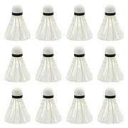 funtasica Badminton Shuttlecocks Training Balls Stability Badminton Birdie Badminton Balls for Exercise Outdoor Workout Beginner Sports 12pcs